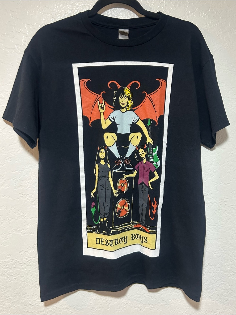 Gildan Black 'Destroy Boys' Graphic Short-Sleeve Tee